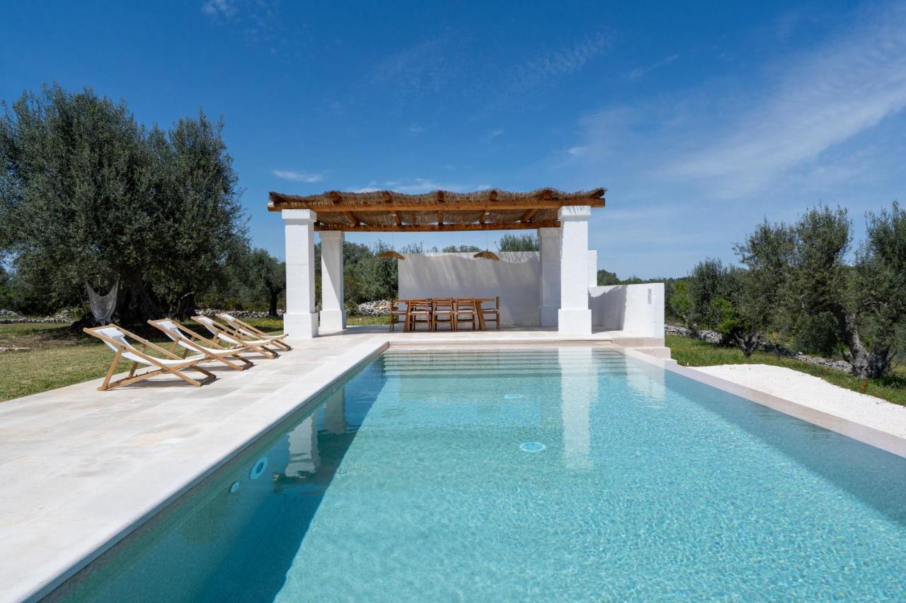 奥斯图尼Trulli Cicerali , Trulli Design Con Piscina Panoramica别墅 外观 照片